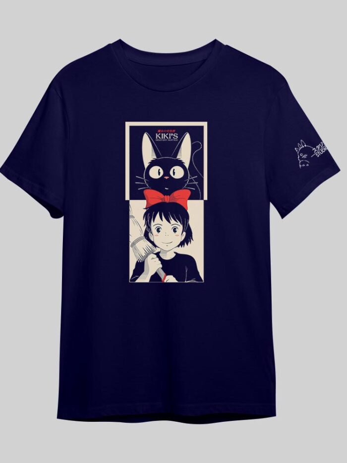 Kiki | Camiseta azul oscuro | Ghibli