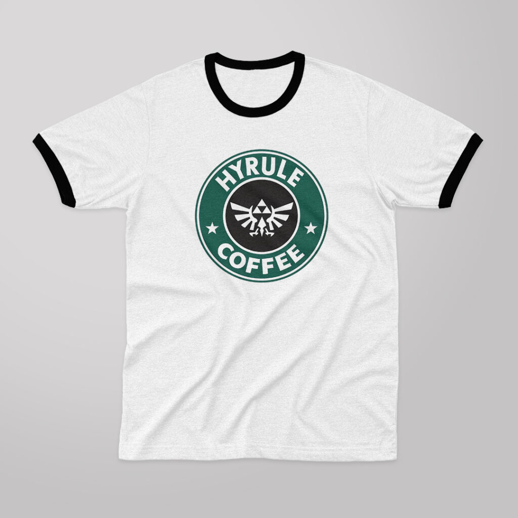 Hyrule Coffee | Camiseta borde negro | Zelda