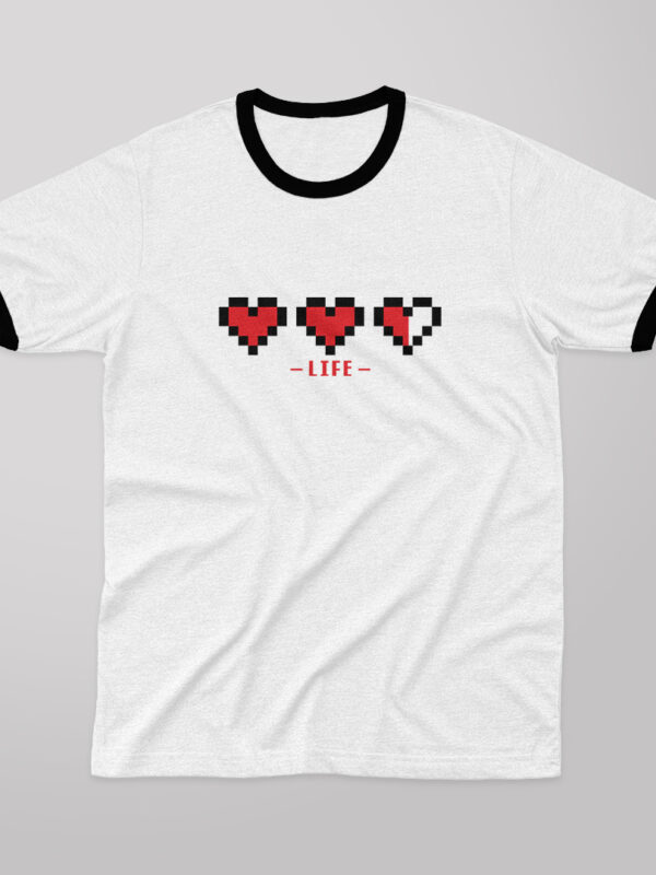 Life Heart | Camiseta borde negro | Zelda