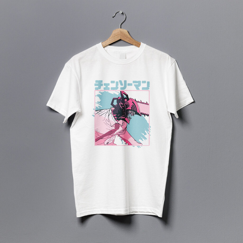 Denji | Camiseta blanca | Chainsaw Man