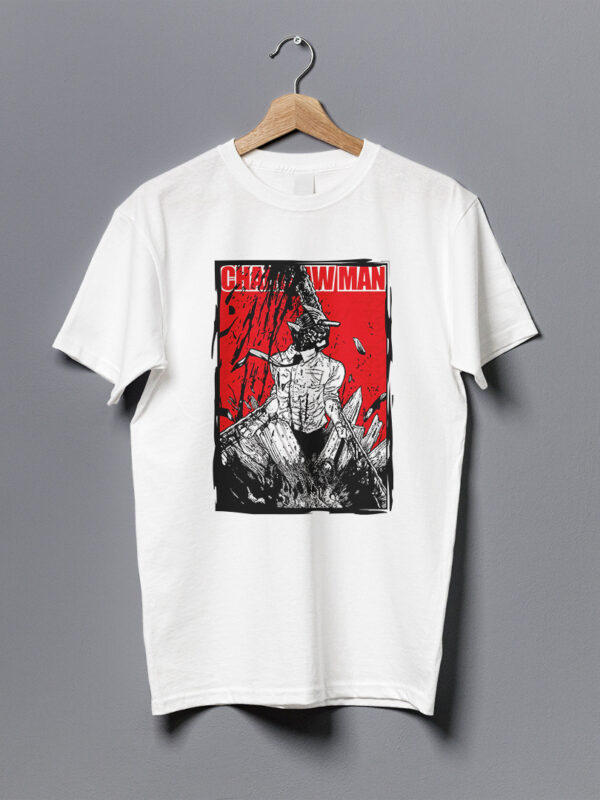 Red | Camiseta blanca | Chainsaw Man