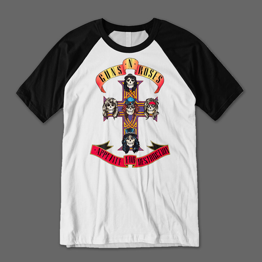 Guns and Roses AFD | Camiseta manga negra