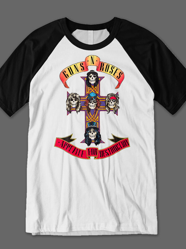 Guns and Roses AFD | Camiseta manga negra