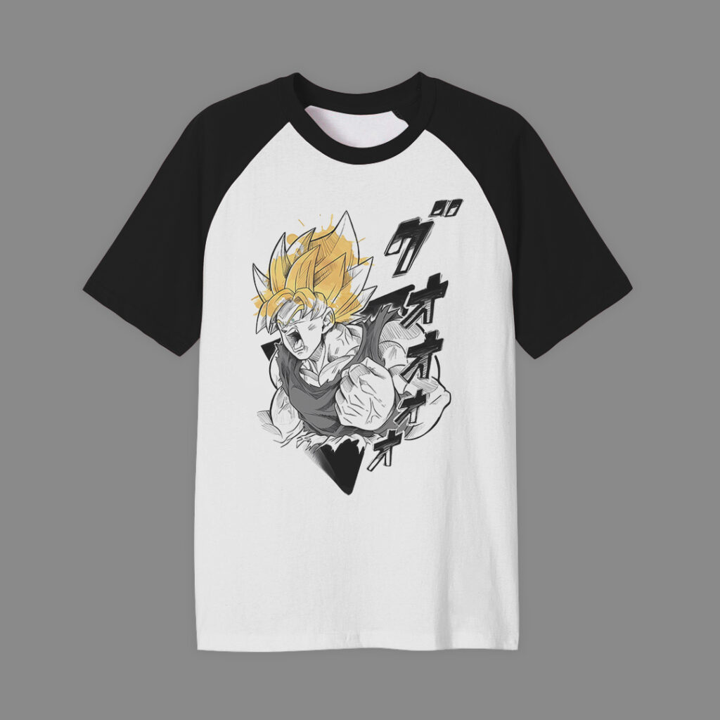 Gokú SS | Camiseta manga negra | Dragon Ball