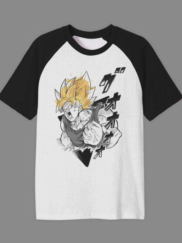 Gokú SS | Camiseta manga negra | Dragon Ball