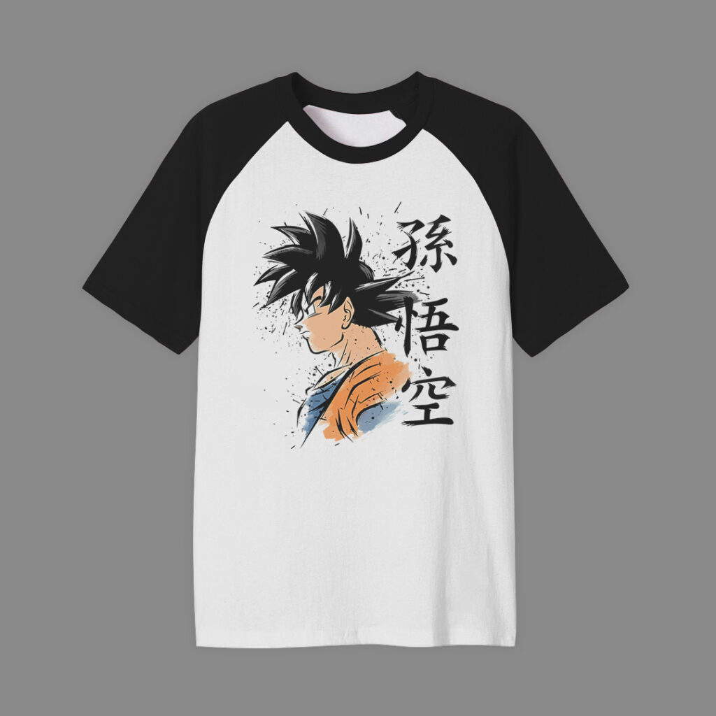 Gokú adulto | Camiseta manga negra | Dragon Ball