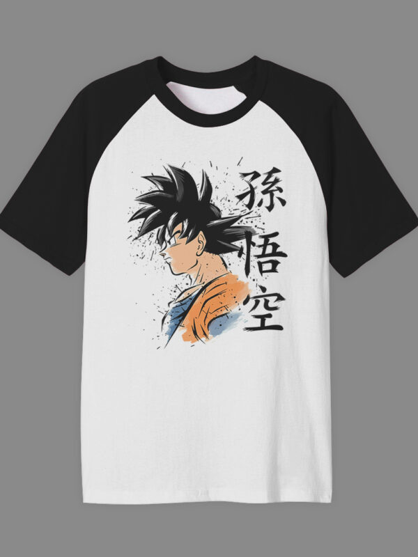 Gokú adulto | Camiseta manga negra | Dragon Ball