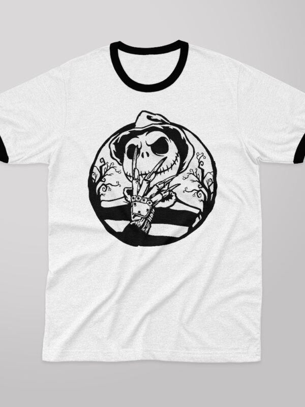 Jack Krueger | Camiseta borde negro | Jack Skellington