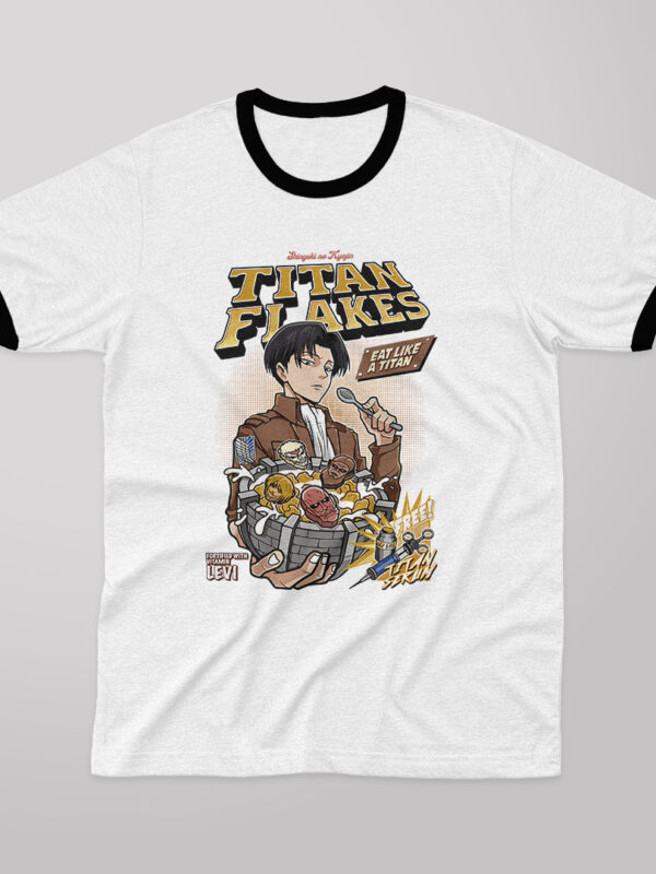 Levi Cereal | Camiseta Color | Shingeki no Kyojin