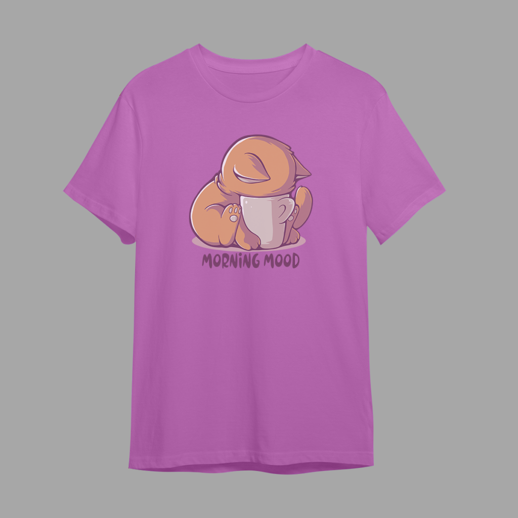 Morning Mood Cat | Violeta pastel