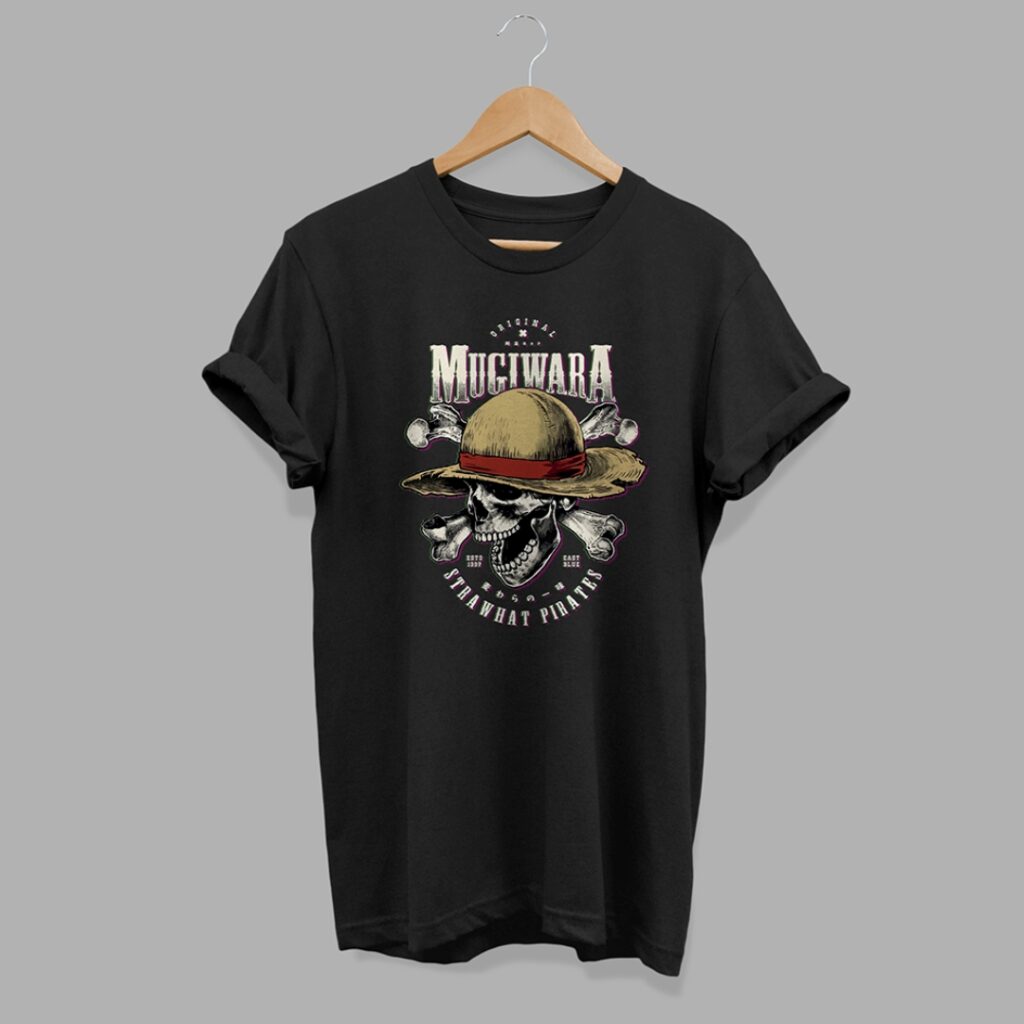 Mugiwara | Camiseta negra | One piece