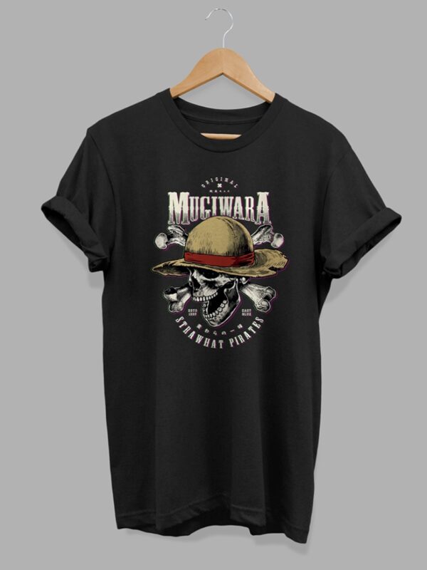Mugiwara | Camiseta negra | One piece