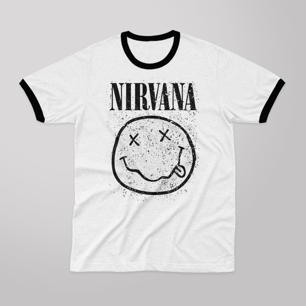 Nirvana Grunge | Camiseta borde negro