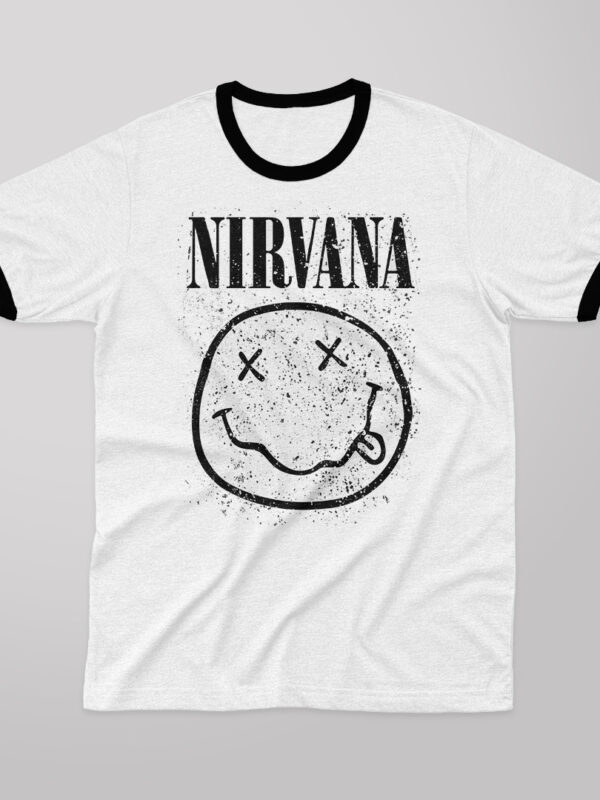Nirvana Grunge | Camiseta borde negro