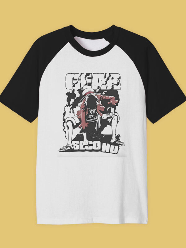 Second Gear | Camiseta manga negra | One piece