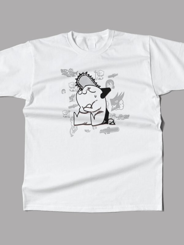 Pochita | Camiseta blanca | Chainsaw Man