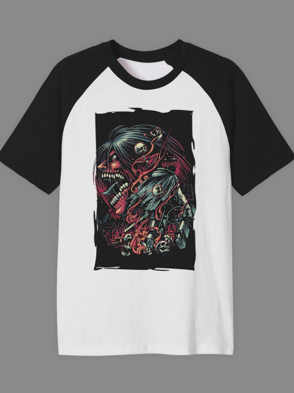 Shingeki no kyojin | Camiseta borde negro