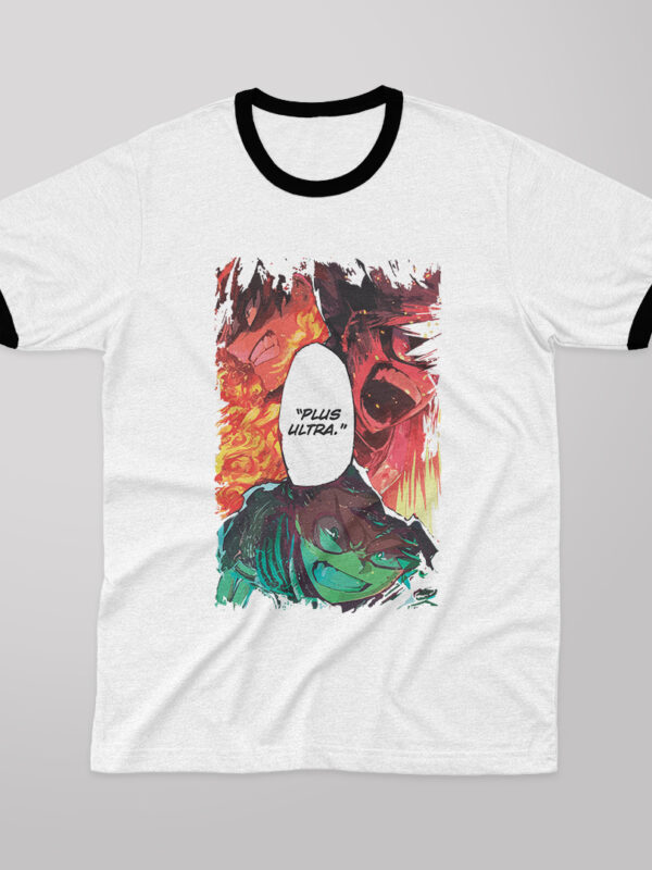 Plus Ultra | Camiseta manga negra | Boku no hero academia