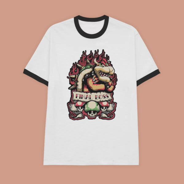 Bowser | Camiseta borde negro | Mario Bros.