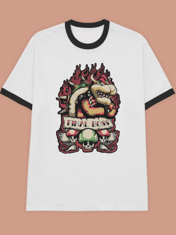 Bowser | Camiseta borde negro | Mario Bros.