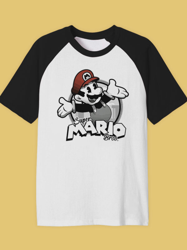 Clasic Mario | Camiseta manga negra | Mario Bros.