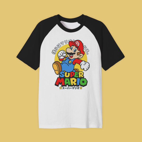 Super Mario | Camiseta manga negra | Mario Bros.