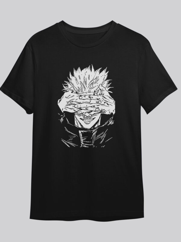 Gojo Satoru Hands | Camiseta negra | Jujutsu Kaisen