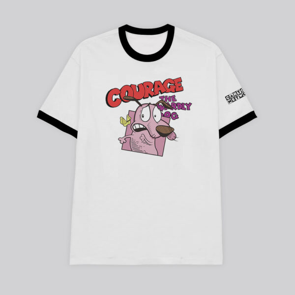 Coraje el perro | Camiseta borde negro | Cartoon Network