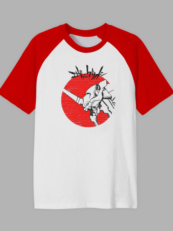 Eva red | Camiseta manga color | Evangelion