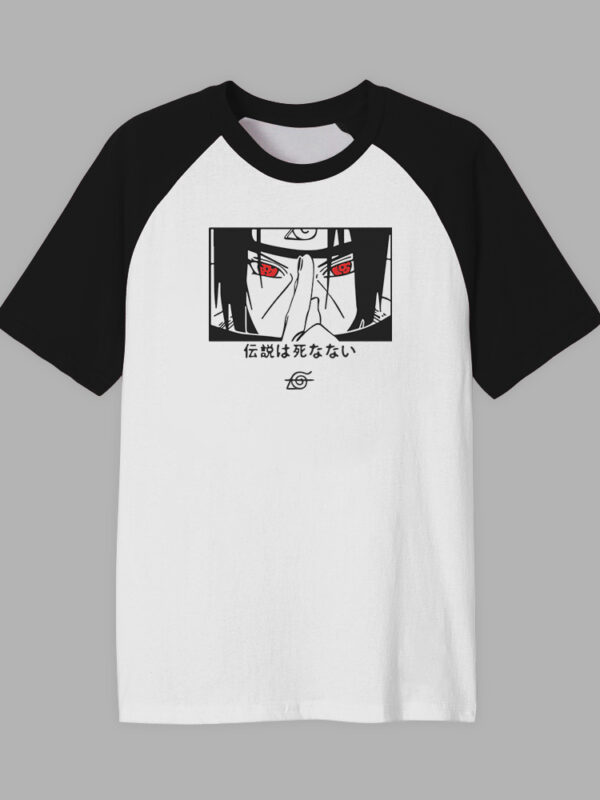 Itachi sharingan | Camiseta negra / Manga negra | Naruto