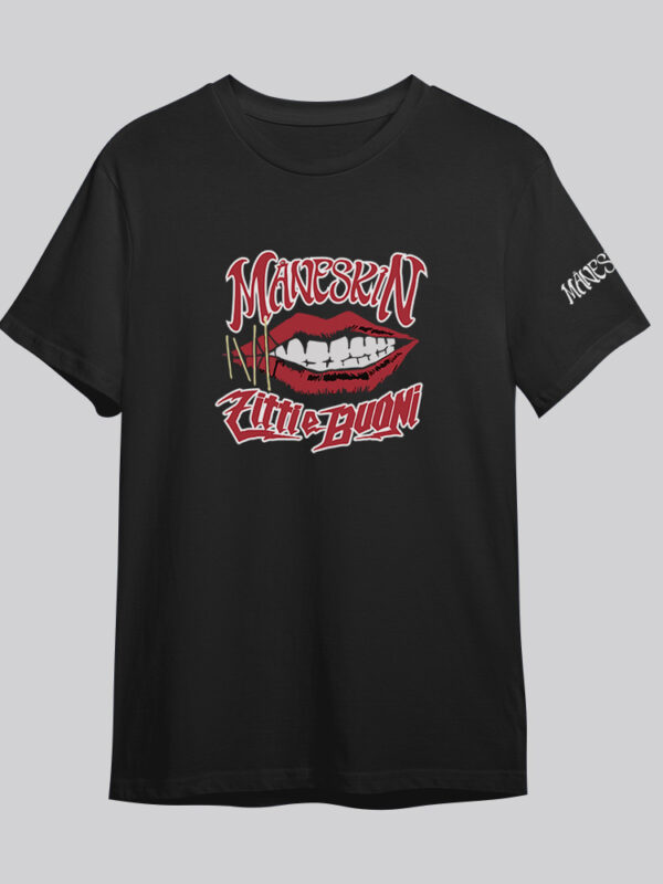 Maneskin Mouth | Camiseta negra