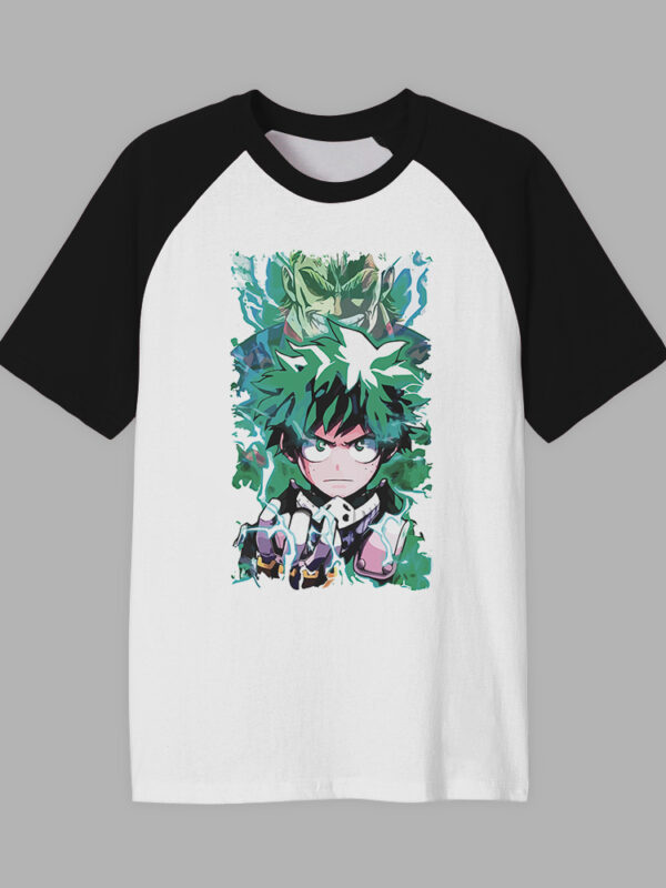 Midoriya power | Camiseta manga negra | Boku no hero academia