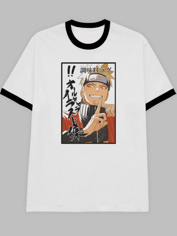Naruto Jutsu | Camiseta borde negro | Naruto