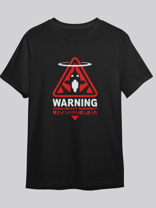 Warning | Camiseta negra | Evangelion
