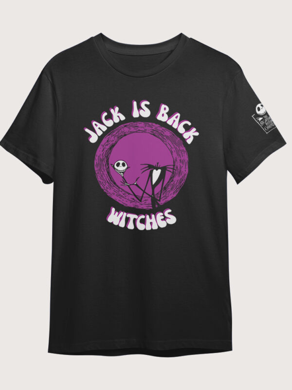 Jack is back | Camiseta negra | Jack Skellington