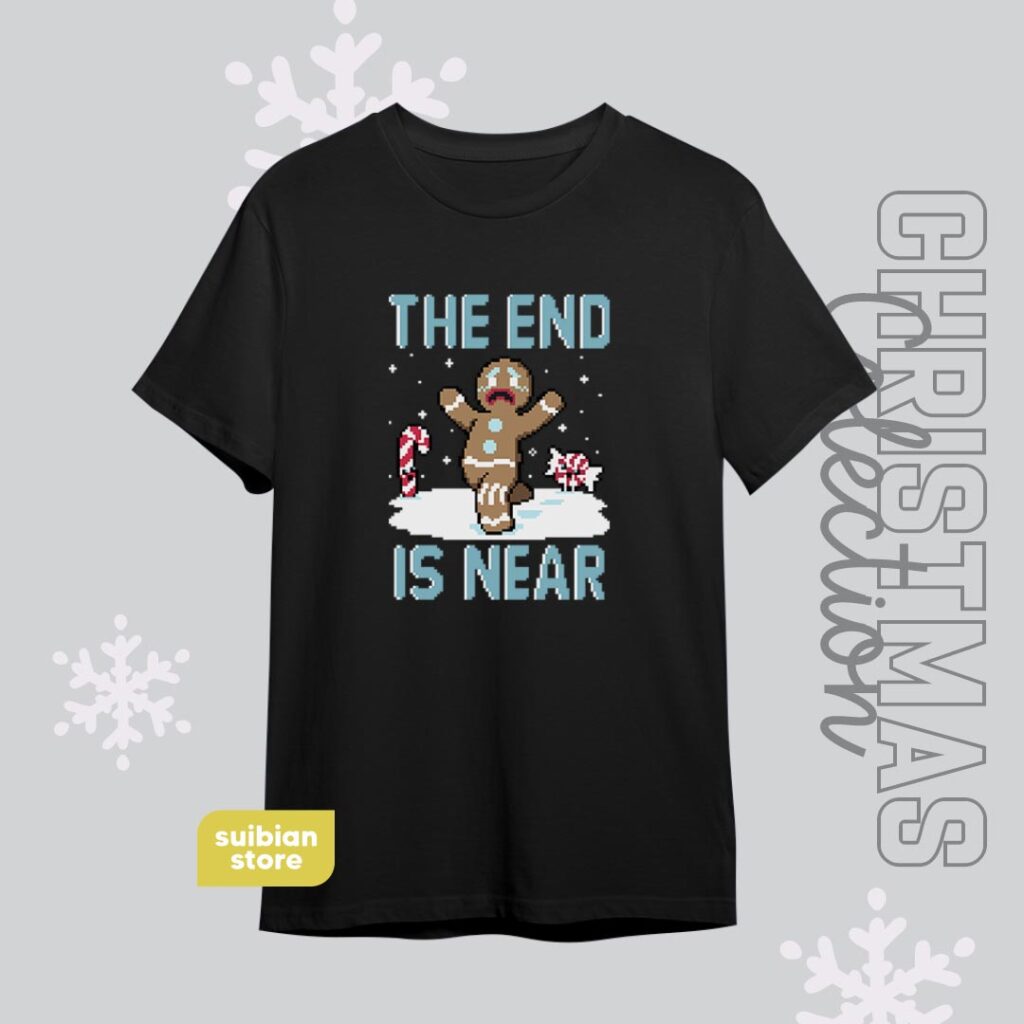 The end is near | Camiseta negra | Navidad
