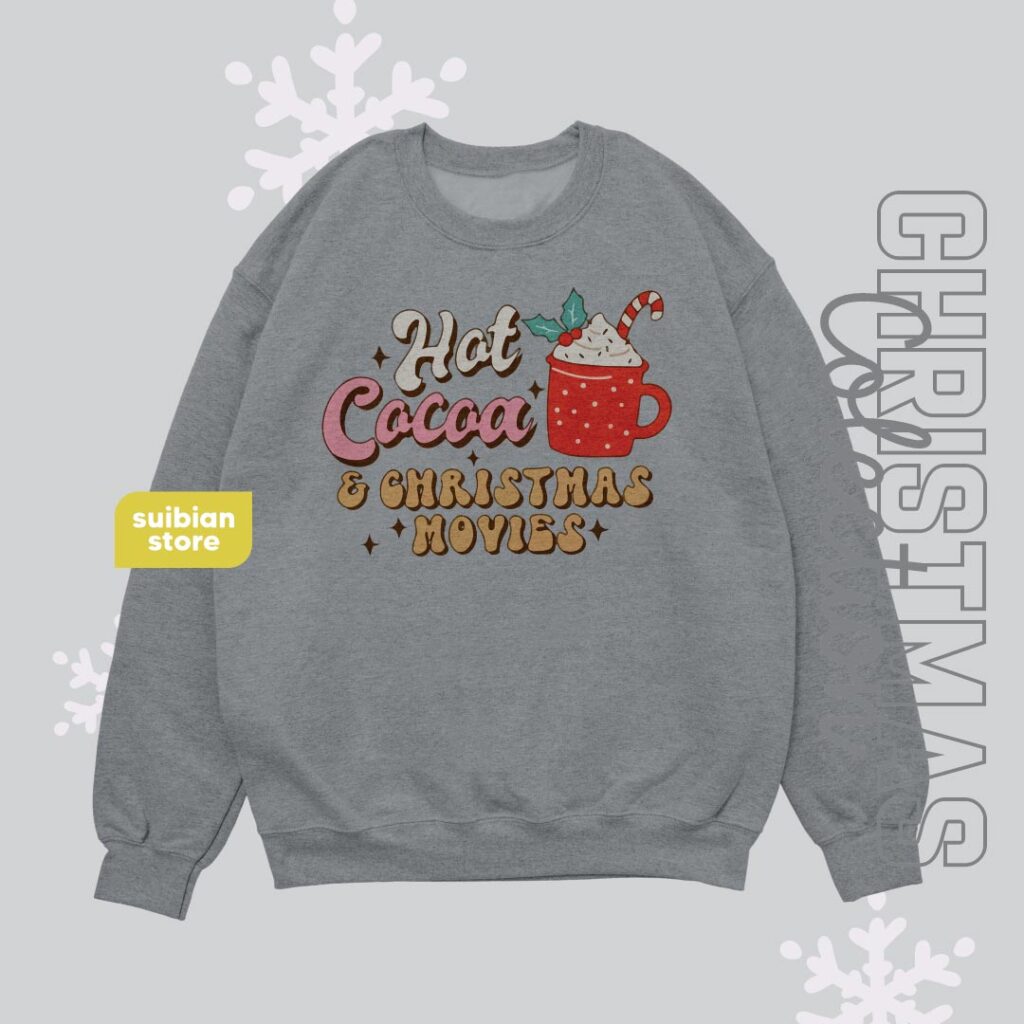 Cocoa & Christmas movies | Suéter Gris jaspe | Navidad