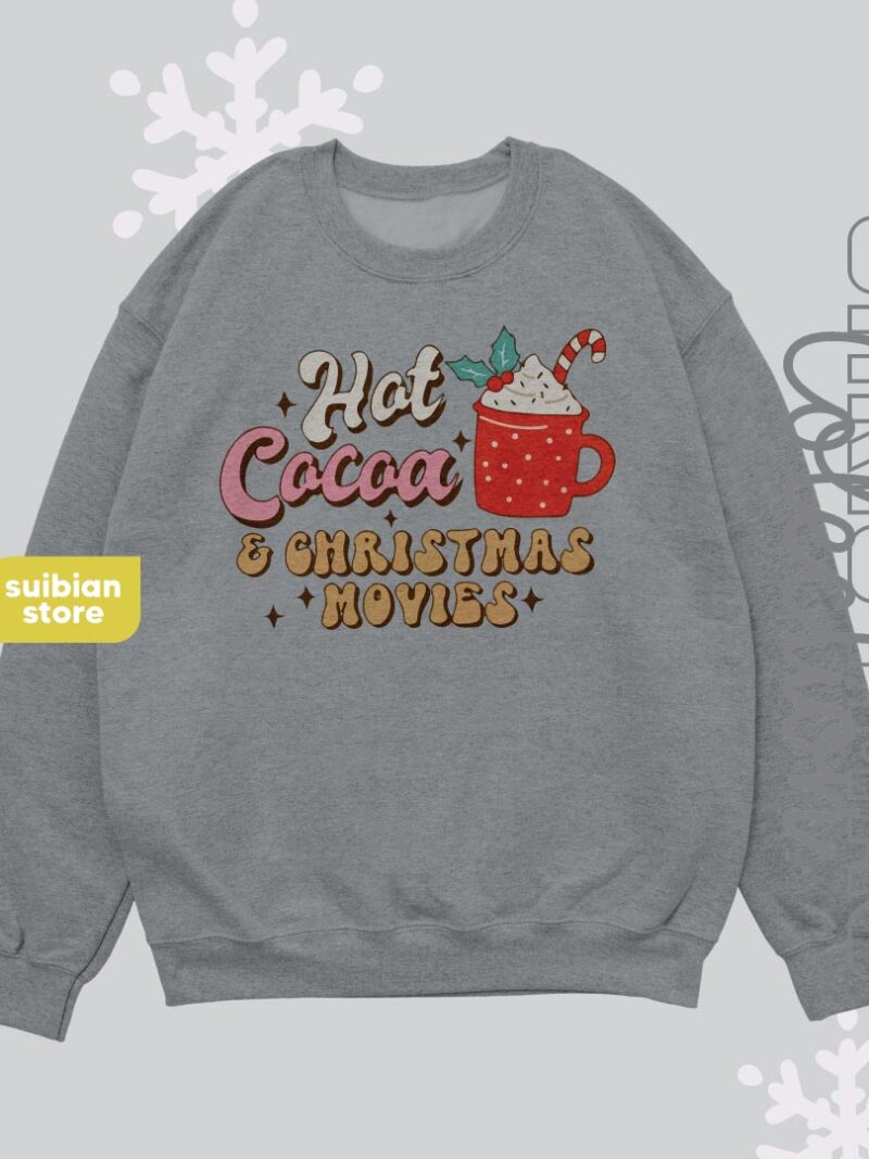 Cocoa & Christmas movies | Suéter Gris jaspe | Navidad