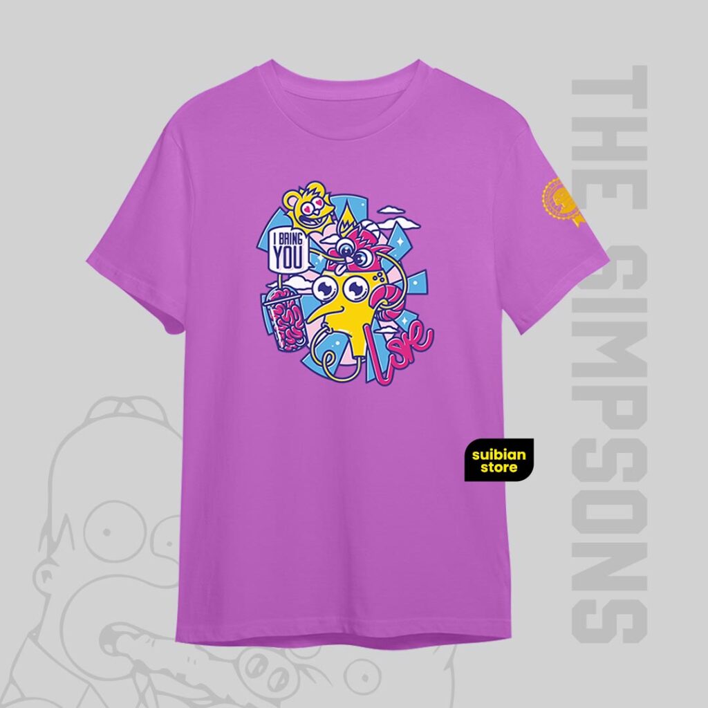 Love Juice| Camiseta amarilla | Los Simpsons - Imagen 3