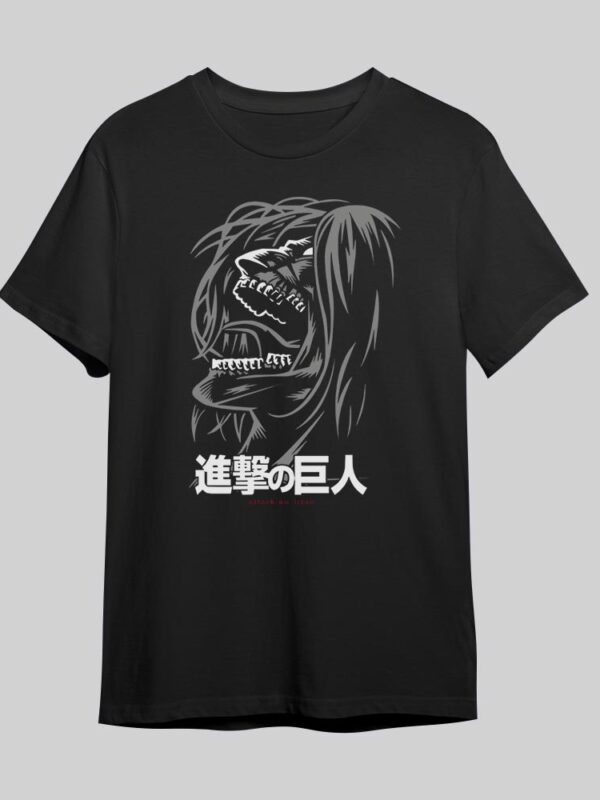 Eren Scream | Camiseta negra | Shingeki no Kyojin