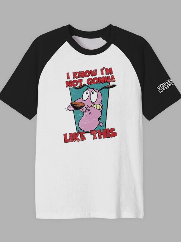 Coraje | Camiseta violeta / Manga negra | Cartoon Network