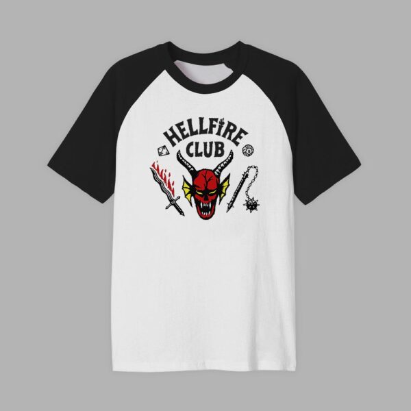 Hellfire Club | Camiseta manga negra | Stranger Things