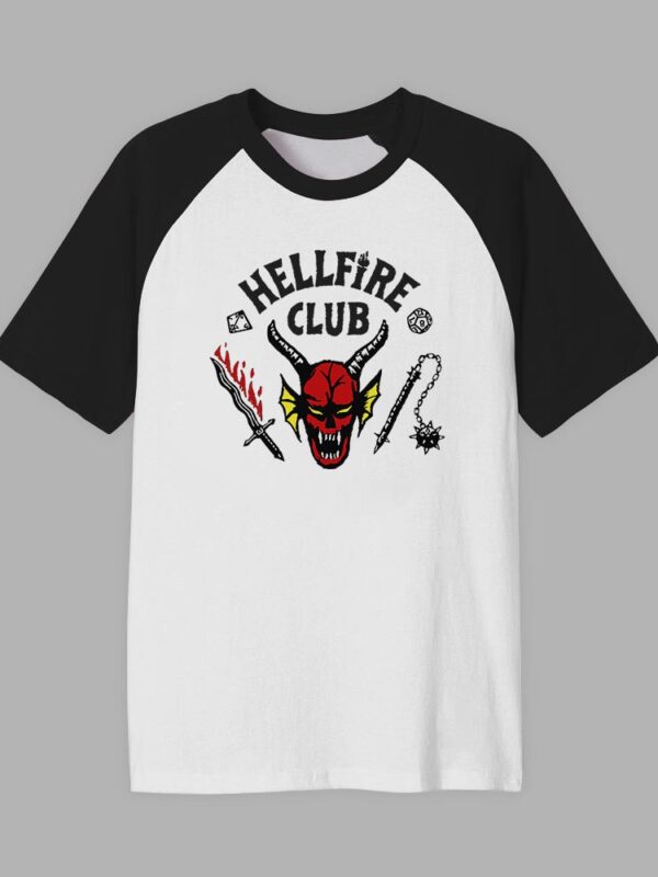 Hellfire Club | Camiseta manga negra | Stranger Things