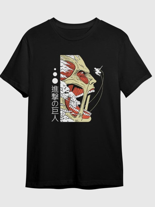 Titan colosal | Camiseta negra | Shingeki no Kyojin