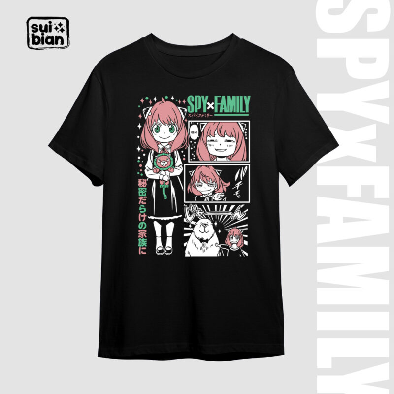 Moods of Anya | Camiseta negra | Spy x Family