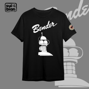 Bender | Camiseta negra | Futurama
