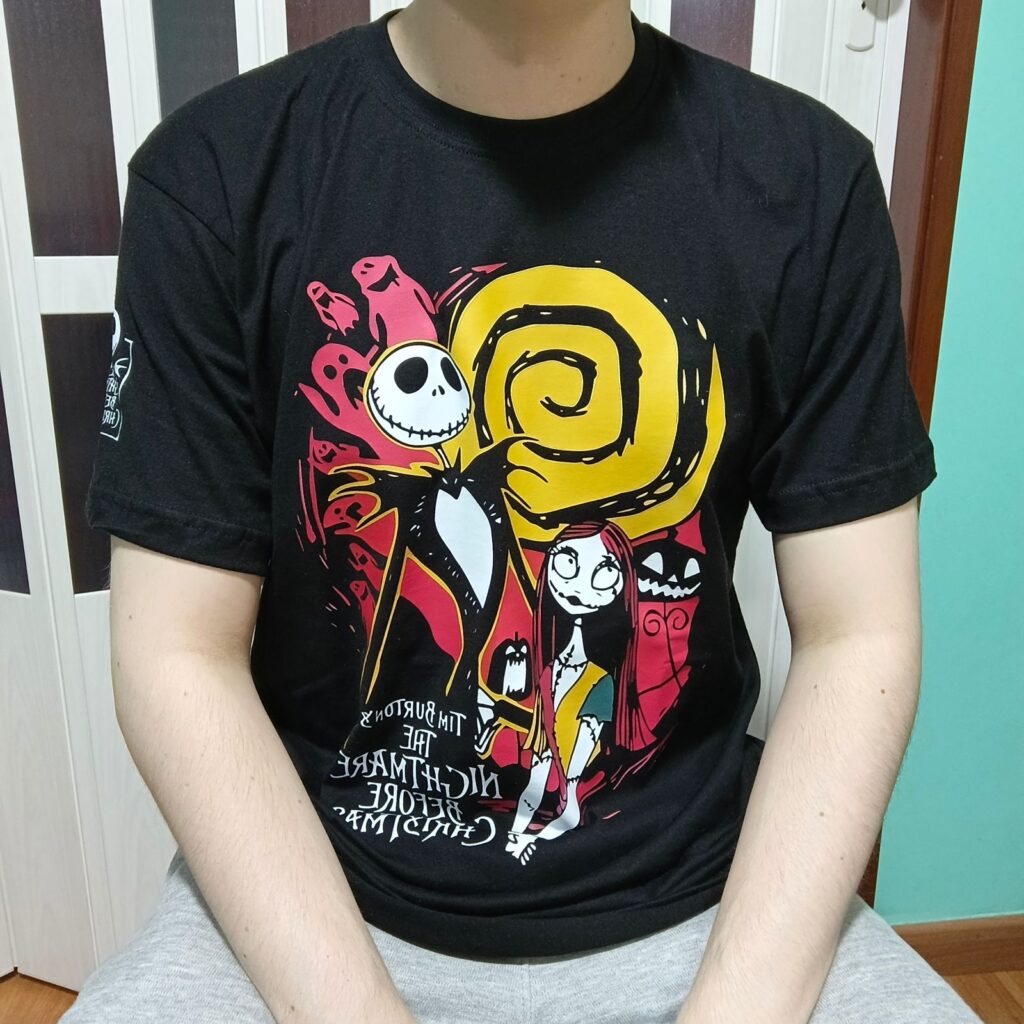 Jack & Sally | Camiseta negra | Jack Skellington - Imagen 2