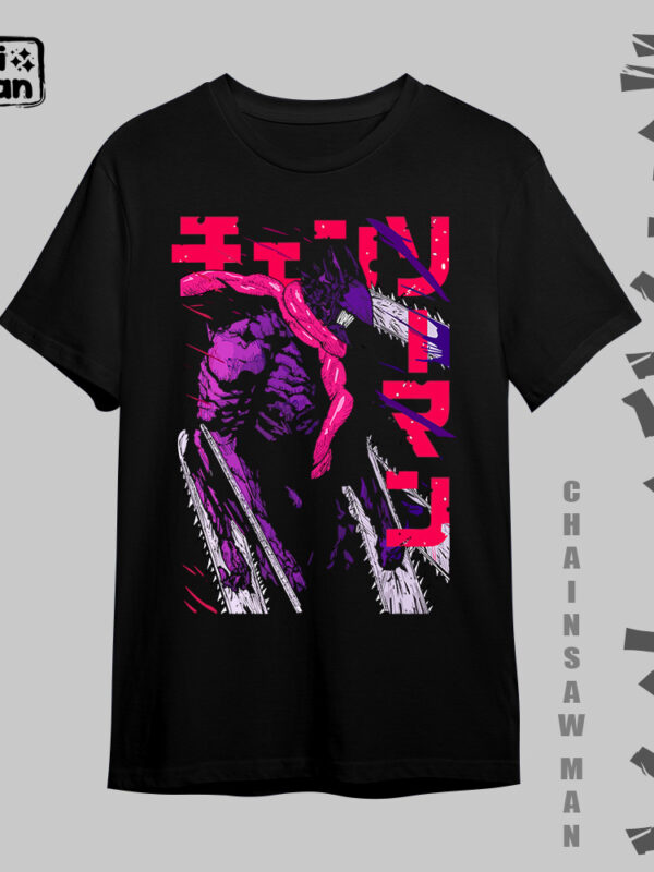 Desencadenado | Camiseta negra | Chainsaw Man