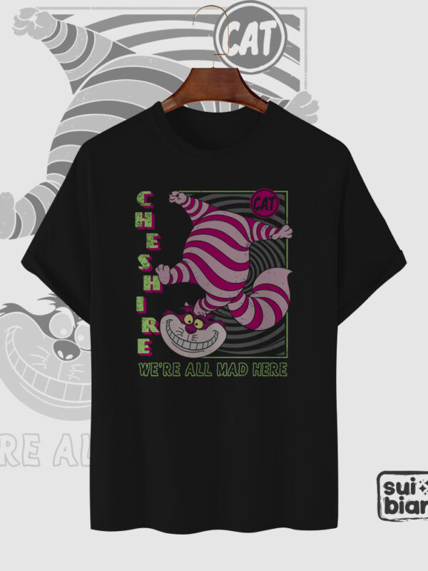 Cheshire | Camiseta negra | Alicia