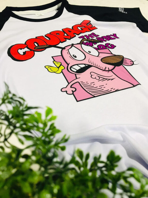 Coraje el perro | Camiseta borde negro | Cartoon Network - Imagen 2